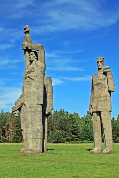 Salaspils memorial ensemble in Latvia — Stock Photo, Image