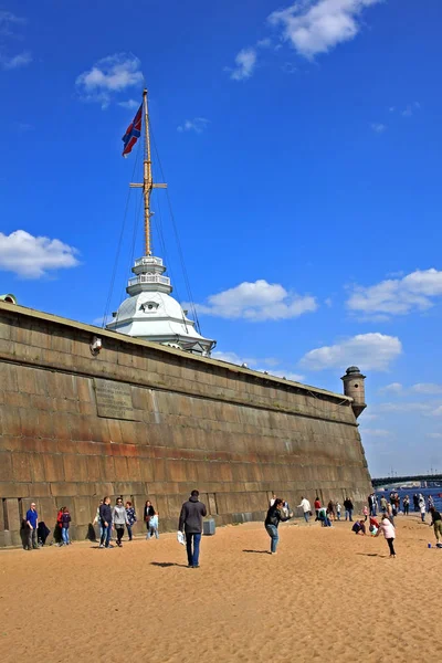 Петропавловская крепость в Санкт-Петербурге, Россия — стоковое фото