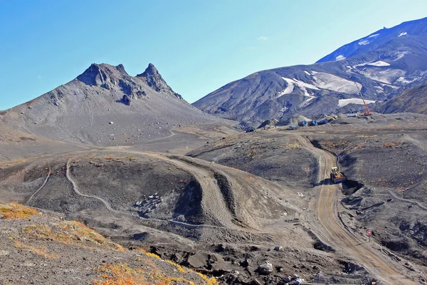 Kamelberg Kamtschatka Ist Ein Kleines Felsmassiv Mit Zwei Spitzen Gipfeln — Stockfoto