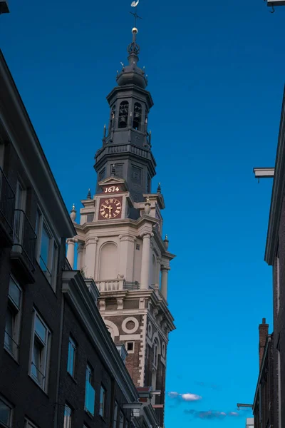 Zuiderkerk Protestant Church View Amsterdam 17Th Century Protestant Church Nieuwmarkt — Stock Photo, Image