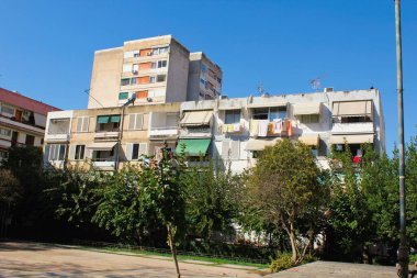 Atina, Yunanistan 'daki apartman manzarası, 14 Kasım 2019.