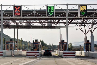 Yunanistan, Moreloponese 'de otoyol gişeleri, 16 Kasım 2019.