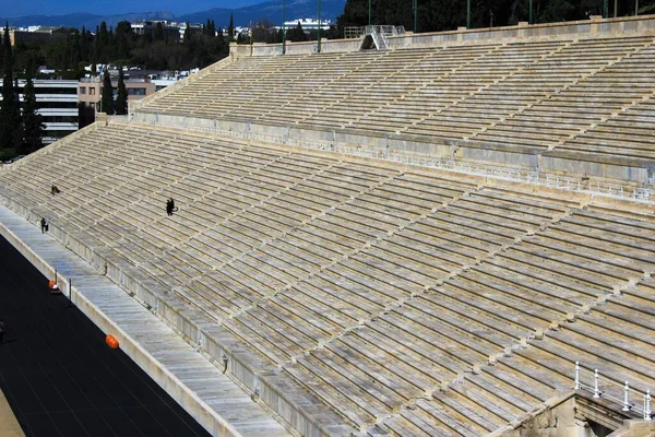 Prázdná Místa Panathenaic Stadionu Aténách Řecko — Stock fotografie