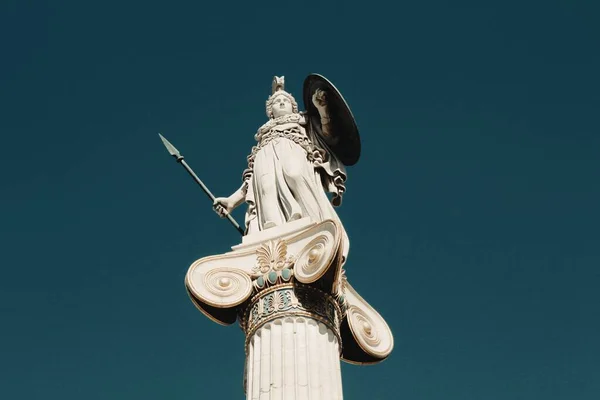 Standbeeld Van Griekse Godin Athena Academie Van Athene Athene Griekenland — Stockfoto