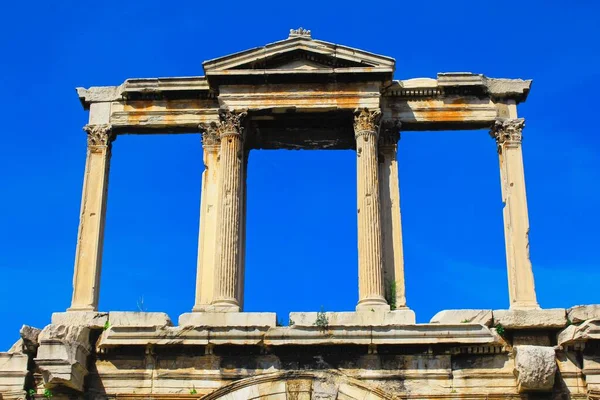 Blick Auf Den Hadriansbogen Athen Griechenland — Stockfoto