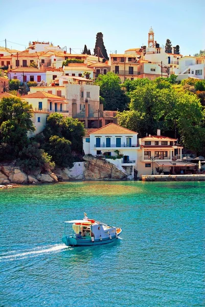 Grèce Île Skiathos Vue Sur Ville Skiathos — Photo