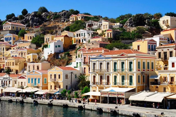 Grekland Symi Över Staden Symi — Stockfoto