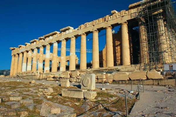 Greece Athens June 2020 View Archaeological Site Acropolis Hill Almost — Stock Photo, Image