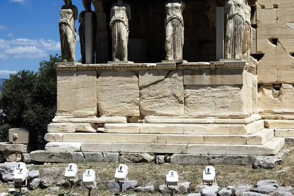 Greece Athens June 2020 View Erechtheio Temple Archaeological Site Acropolis — Stock Photo, Image