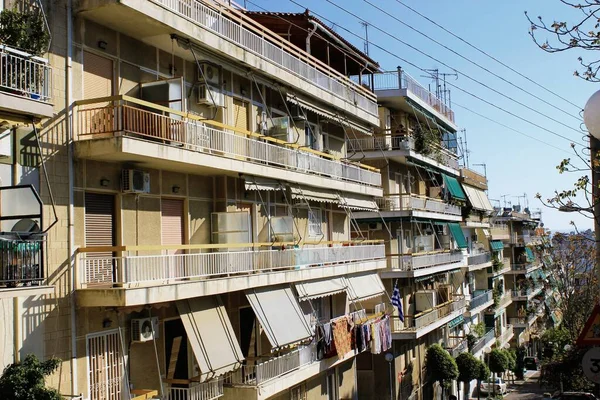 Vista Edifícios Atenas Grécia Abril 2020 — Fotografia de Stock