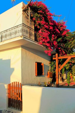 Yunanistan, Antiparos adası, Antiparos kasabasında bir ev manzarası.