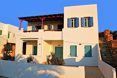 Yunanistan, Antiparos Adası, ev manzaralı, 19 Ağustos 2010.