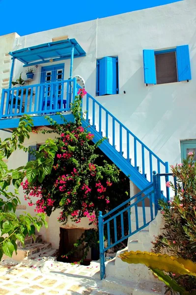 Grécia Antiparos Ilha Casa Dentro Antigo Castelo Veneziano Antiparos — Fotografia de Stock