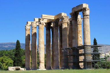 Atina, Yunanistan 'daki Olympian Zeus Tapınağı, 16 Haziran 2020.