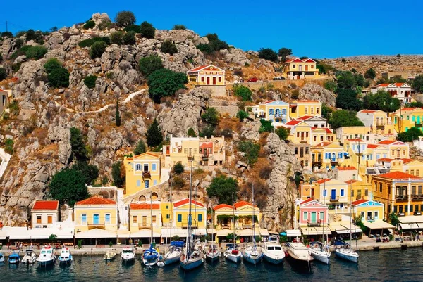 Greece Symi Island View Town Symi — Stock Photo, Image
