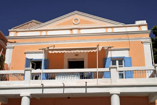 Grèce Île Symi Vue Sur Une Maison Dans Ville Symi — Photo