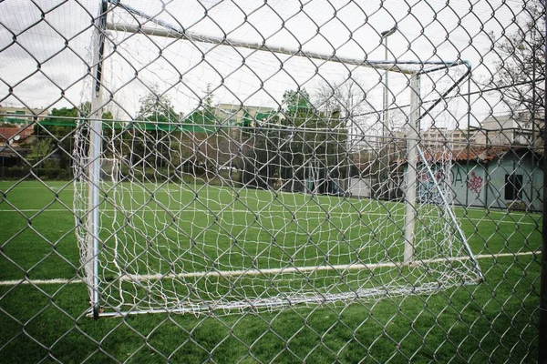 Closed Soccer Field Stadium Athens Greece March 2020 — Stock Photo, Image