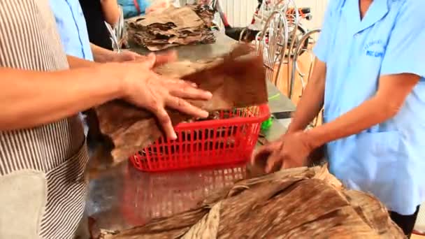 工人们正在越南做陶器 — 图库视频影像