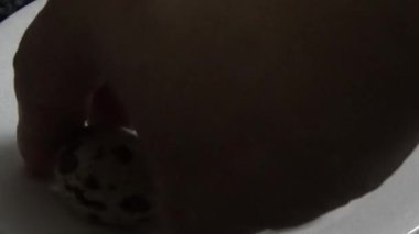 Masada bıldırcın yumurtası.