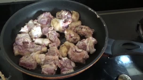 Processamento Cozinhar Pratos Carne Ganso — Vídeo de Stock