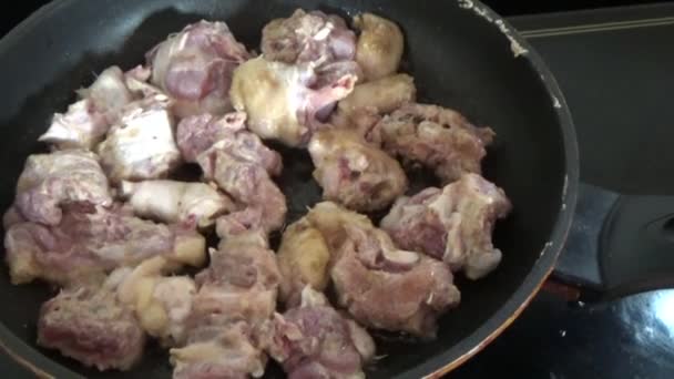Processamento Cozinhar Pratos Carne Ganso — Vídeo de Stock