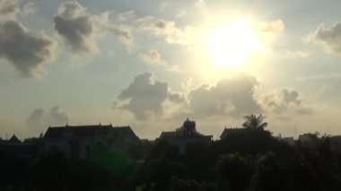 Kırsal Asya köyünde şafak söktü