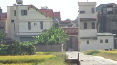 Pirinç tarlaları ve köyler