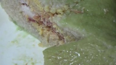 Geleneksel Chung keki Vietnam 'da Tet tatilinde