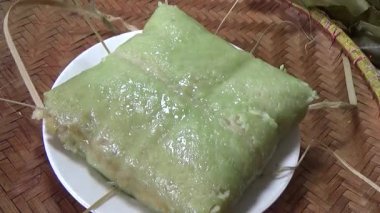 Geleneksel Chung keki Vietnam 'da Tet tatilinde