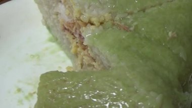 Geleneksel Chung keki Vietnam 'da Tet tatilinde