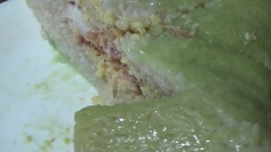 Geleneksel Chung keki Vietnam 'da Tet tatilinde