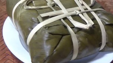 Geleneksel Chung keki Vietnam 'da Tet tatilinde