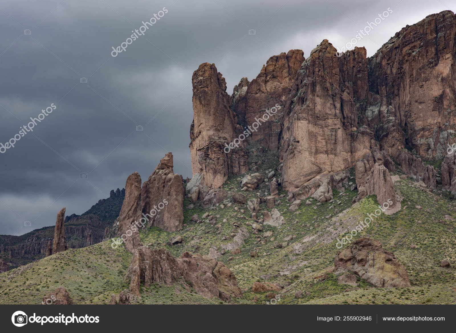 Storm Clouds Superstition Mountain Lost Dutchman State Park