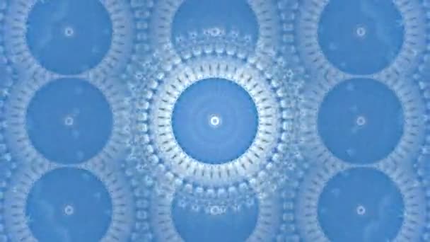 Κίνηση Καλειδοσκόπιο Φόντο Μπλε Και Λευκό Τόνο Για Club Ύφασμα — Αρχείο Βίντεο