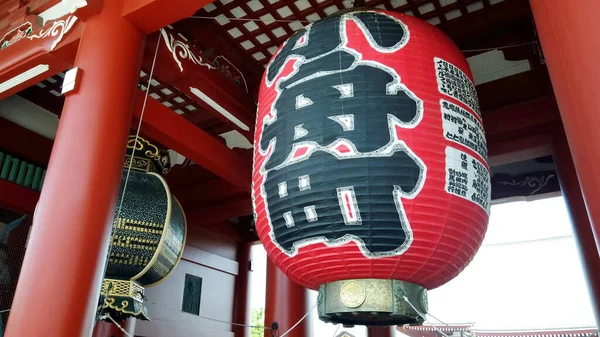 Tokio Japón Mayo Linterna Roja Sagrada Gigante Chochin Templo Sensoji — Foto de Stock