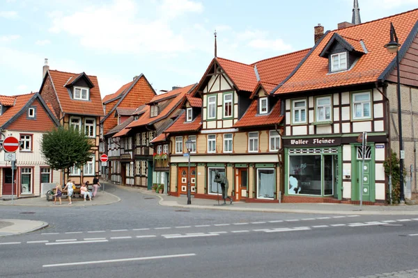 Redactioneel Gebruik Alleen Toeristen Straat Van Een Middeleeuwse Duitse Stad — Stockfoto