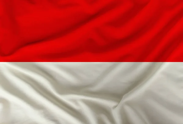 Tanda nasional indonesia warna pada tekstil terbungkus, latar belakang — Stok Foto