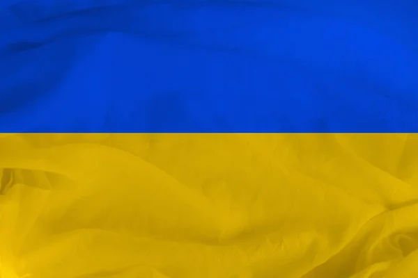 Государственный флаг Украины, символ отпуска, иммиграции, политического убежища — стоковое фото