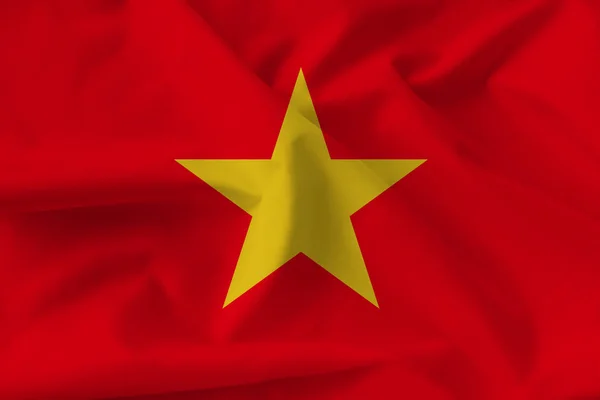 Bendera nasional Vietnam, simbol liburan, imigrasi, politik — Stok Foto