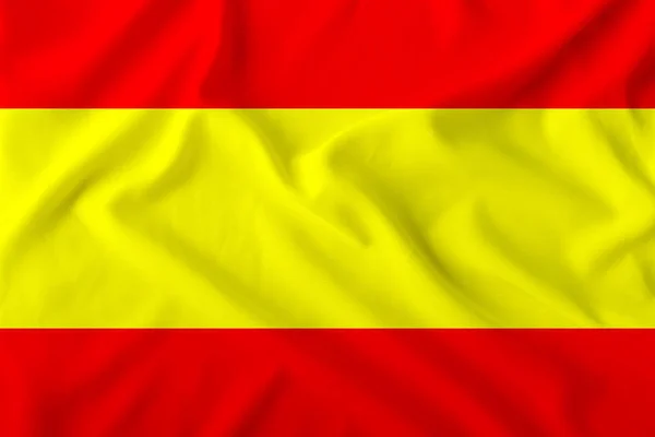 Národní vlajka Španělska, symbol cestovního ruchu, imigrace, politický azyl — Stock fotografie