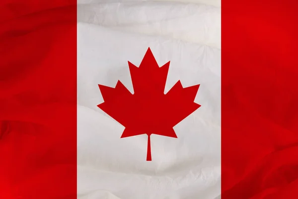 Drapeau national du Canada, symbole du tourisme, de l'immigration, de l'asile politique — Photo