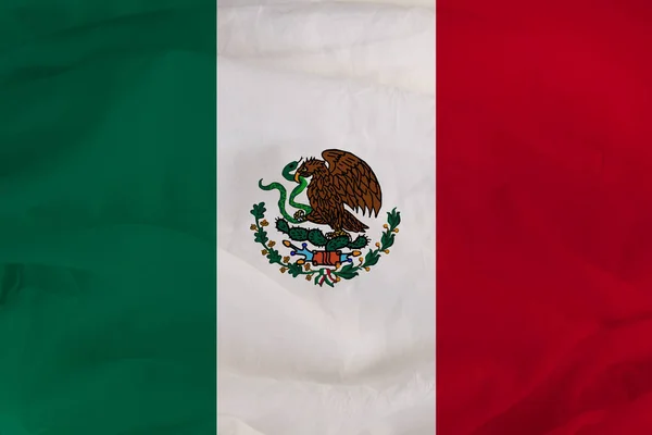 Nemzeti zászlaja Mexikó, a turizmus szimbóluma, a bevándorlás, politikus — Stock Fotó