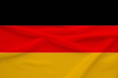 rüzgar kıvrımları ile nazik ipek üzerinde ülkenin Almanya ulusal bayrağı, seyahat kavramı, göç, siyaset, kopya alanı, yakın çekim