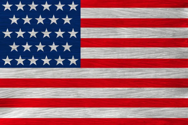 柔らかい折り目、クローズアップ、コピースペースと柔らかいシルクの美しいアメリカの国旗 — ストック写真