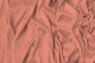 ipek örme kumaş yumuşak küçük kıvrımlar, doku, arka plan, kartpostal için form, kopya alanı ile dökümlü