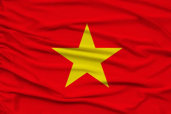 National flag of Vietnam, a symbol of vacation, immigration, politic — Stock Photo, Image