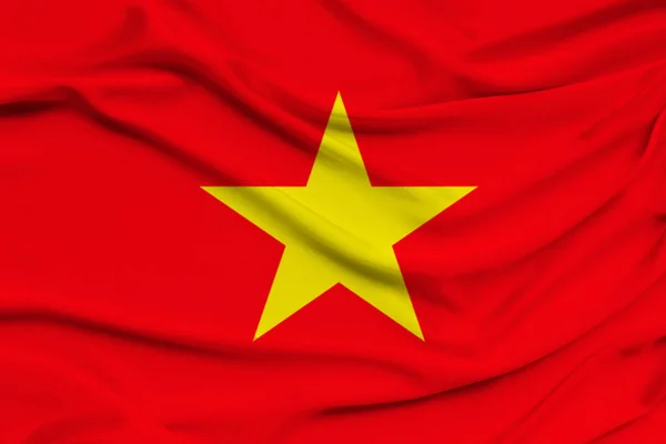 Bendera nasional Vietnam, simbol liburan, imigrasi, politik — Stok Foto