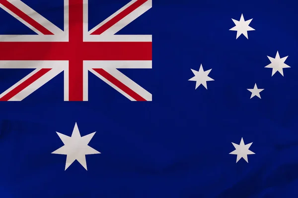 National flag of Australia, a symbol of vacation, immigration, politics — Stock Photo, Image