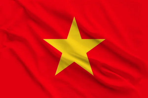 Bendera nasional Vietnam, simbol liburan, imigrasi, politik — Stok Foto