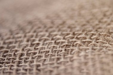 Doğal tuval, geniş örgü, arkaplan ve doku, yakın çekim, kopyalama alanı, izole